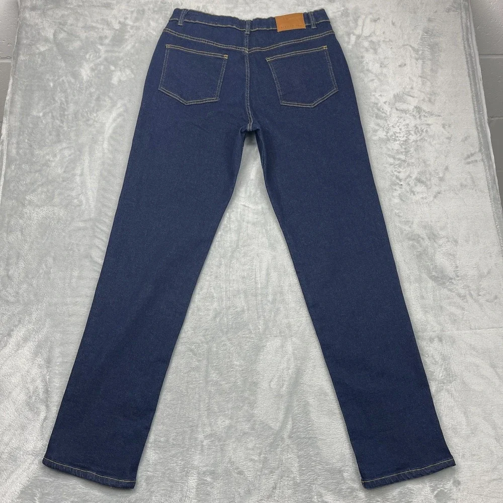 American Tall Jeans Mens 33/35 Ink‎ Blue Harper High Rise Straight Leg Outdoor